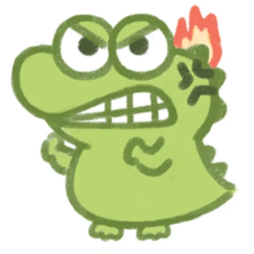 😡 Стикер «Cute Crocodile» для Telegram