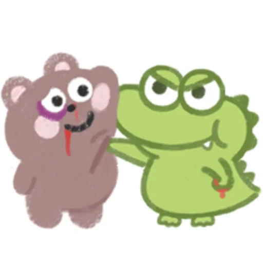 🥊 Стикер «Cute Crocodile» для Telegram
