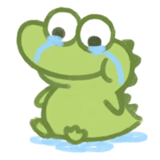 😓 Стикер «Cute Crocodile» для Telegram