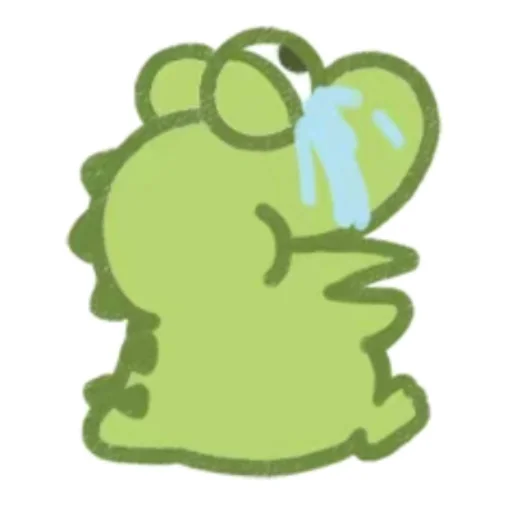 😕 Стикер «Cute Crocodile» для Telegram