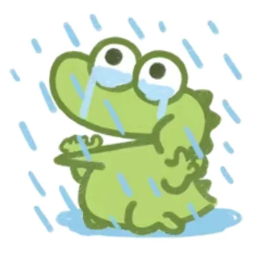 😕 Стикер «Cute Crocodile» для Telegram
