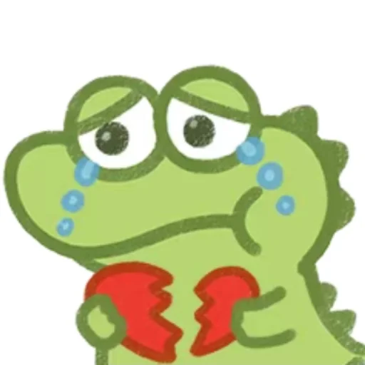 💔 Стикер «Cute Crocodile» для Telegram