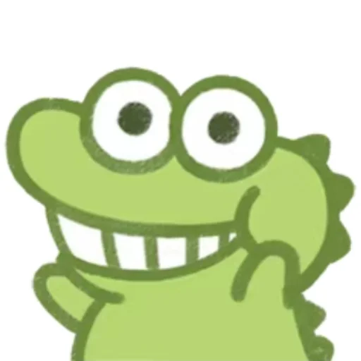 😁 Стикер «Cute Crocodile» для Telegram