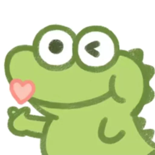 😘 Стикер «Cute Crocodile» для Telegram