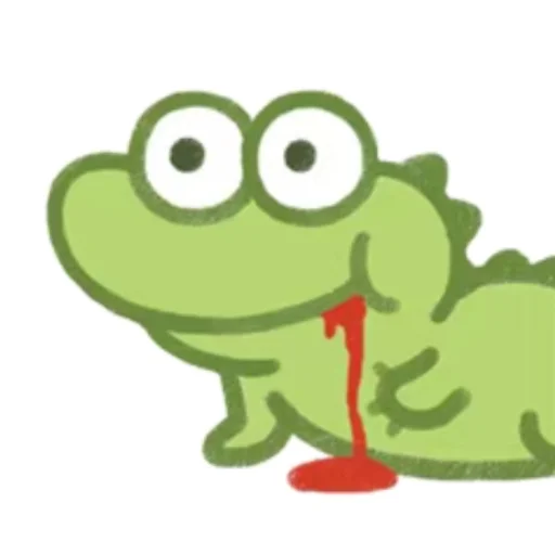 🙏 Стикер «Cute Crocodile» для Telegram