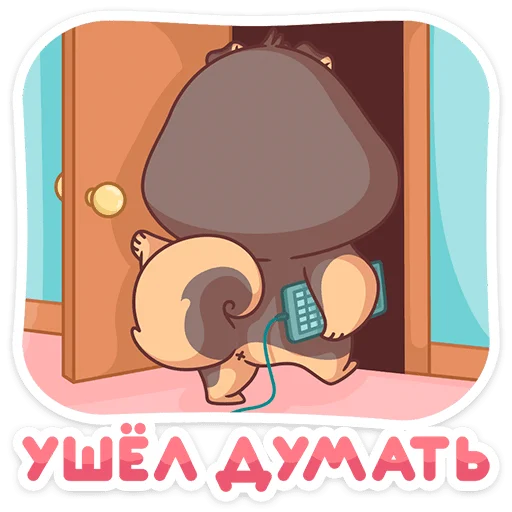🤔 Стикер «Моти» для Telegram
