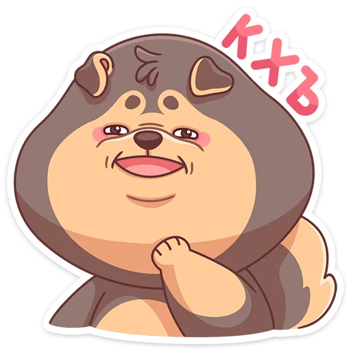 🐶 Стикер «Моти» для Telegram