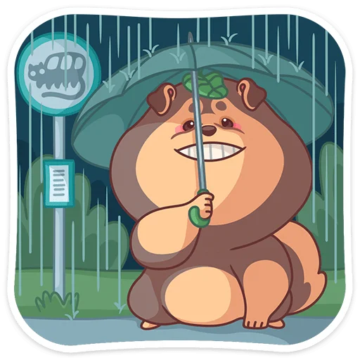 ☔️ Стикер «Моти» для Telegram