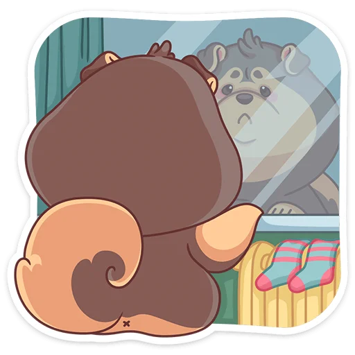 😟 Стикер «Моти» для Telegram