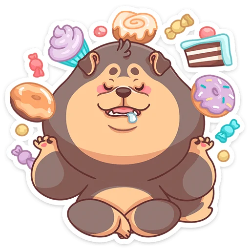 🧁 Стикер «Моти» для Telegram