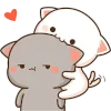 ❤️ Эмодзи «Mochi cats» для Telegram