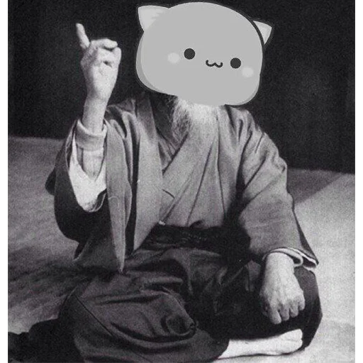 ☝️ Стикер «mochi cats meme» для Telegram