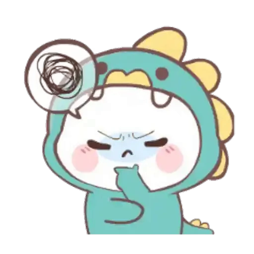 🌀 Стикер «?Mochi Dino //» для Telegram