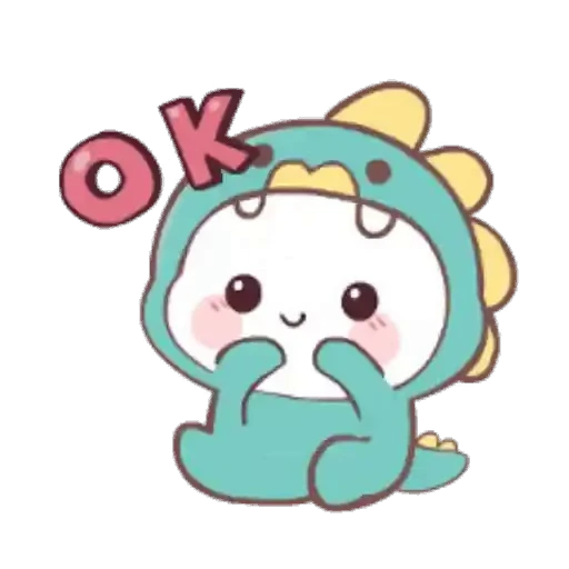 👌 Стикер «?Mochi Dino //» для Telegram