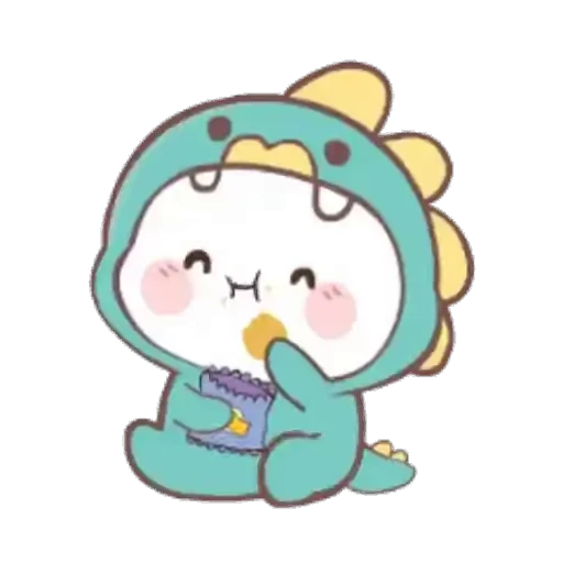 🍟 Стикер «?Mochi Dino //» для Telegram