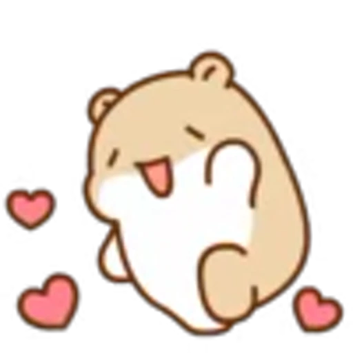 💕 Эмодзи «Mochi Hamster» для Telegram