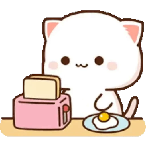 💚 Стикер «Mochi Peach Cat» для Telegram
