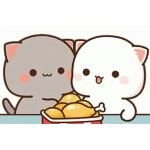 Стикерпак Mochi Peach Cat для Telegram — скачать