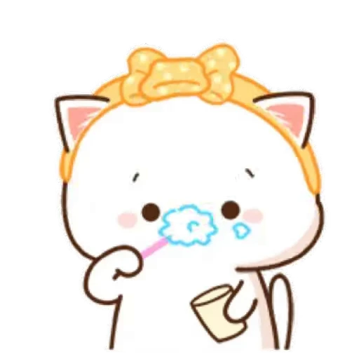 💚 Стикер «Mochi Peach Cat» для Telegram