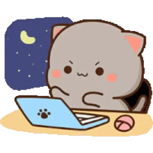 💚 Стикер «Mochi Peach Cat» для Telegram