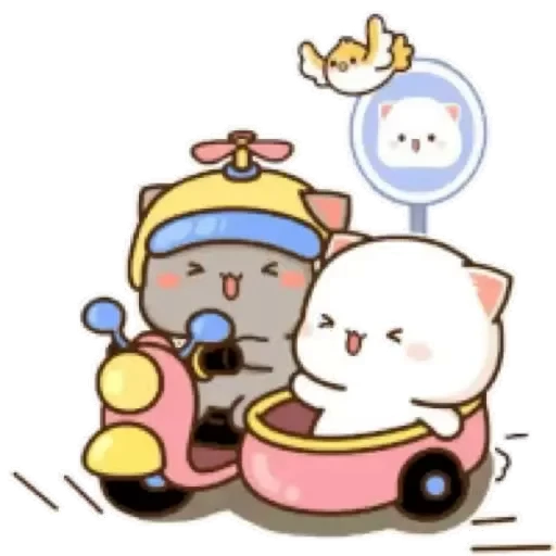 💚 Стикер «Mochi Peach Cat» для Telegram