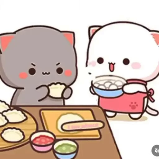 💚 Стикер «Mochi Peach Cat» для Telegram