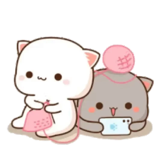 💚 Стикер «Mochi Peach Cat» для Telegram
