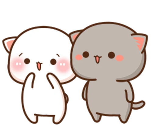 😗 Стикер «mochi peach cats» для Telegram