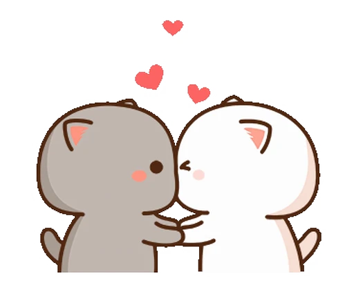 💏 Стикер «mochi peach cats» для Telegram