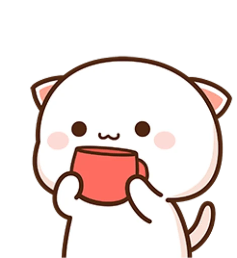 ☕️ Стикер «mochi peach cats» для Telegram