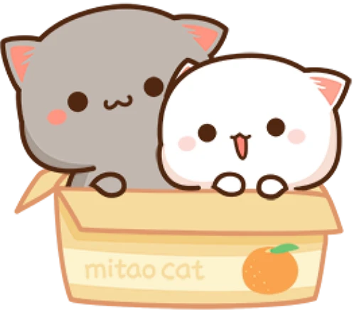♥️ Стикер «mochi peach cats» для Telegram