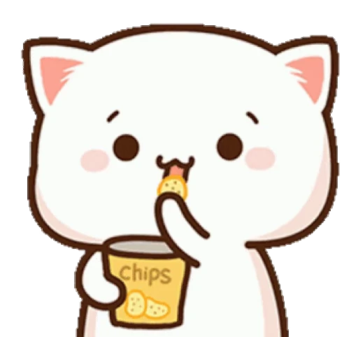 🥴 Стикер «mochi peach cats» для Telegram