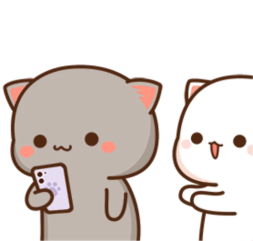😍 Стикер «mochi peach cats» для Telegram