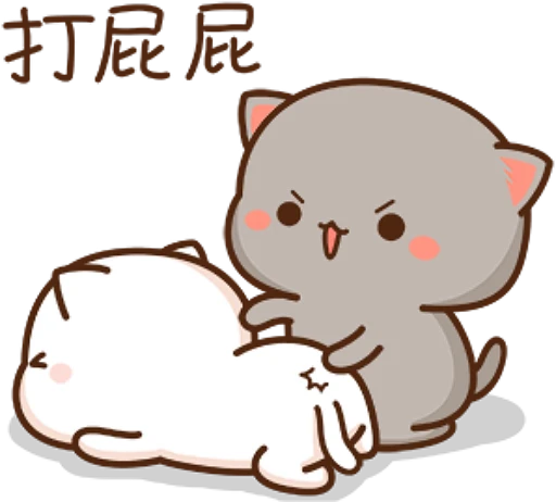 🧏‍♂️ Стикер «mochi peach cats» для Telegram