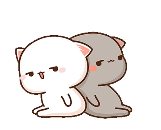 😏 Стикер «mochi peach cats 1-2» для Telegram
