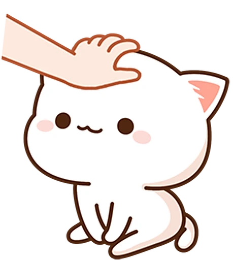 🤗 Стикер «mochi peach cats 1-2» для Telegram