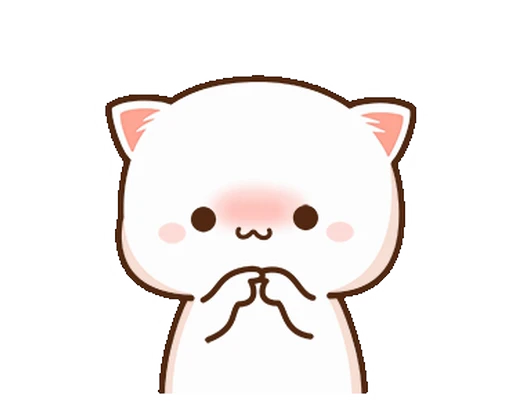 😳 Стикер «mochi peach cats 1-2» для Telegram