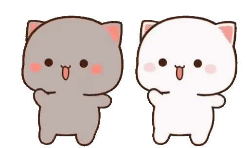 👯 Стикер «mochi peach cats 20» для Telegram