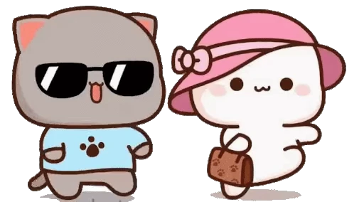 👫 Стикер «mochi peach cats 20» для Telegram
