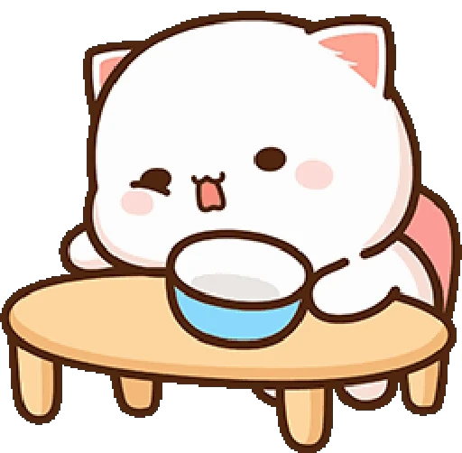 😣 Стикер «mochi peach cats 20» для Telegram