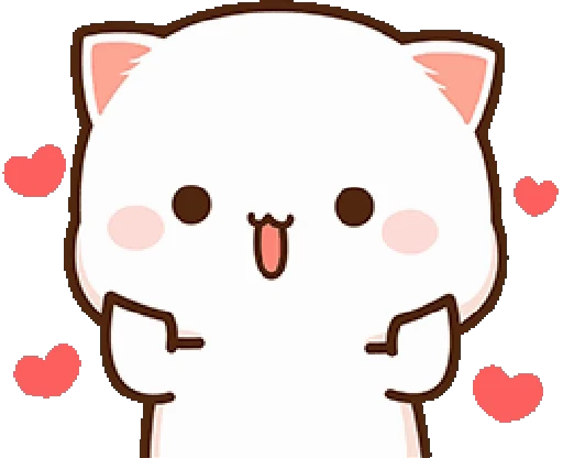 🥵 Стикер «mochi peach cats 20» для Telegram