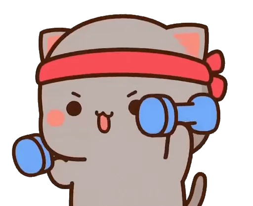 💪 Стикер «mochi peach cats 20» для Telegram