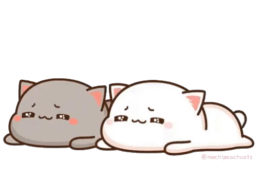 😇 Стикер «mochi peach cats 20» для Telegram
