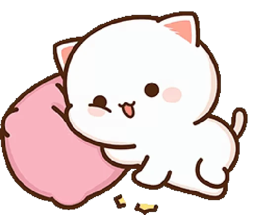 😚 Стикер «mochi peach cats 20» для Telegram