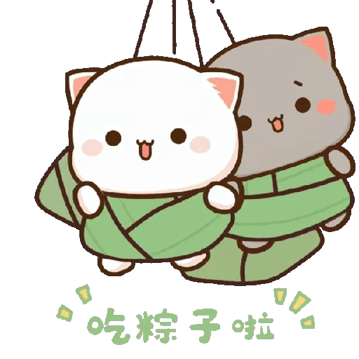 🍙 Стикер «mochi peach cats 20» для Telegram
