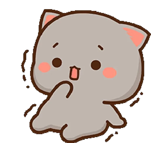 😵 Стикер «mochi peach cats 20» для Telegram
