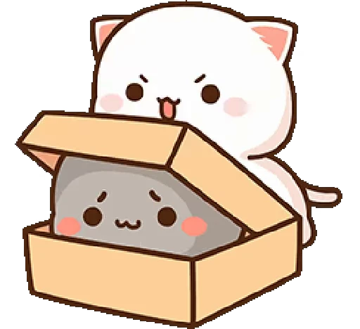😼 Стикер «mochi peach cats 20» для Telegram