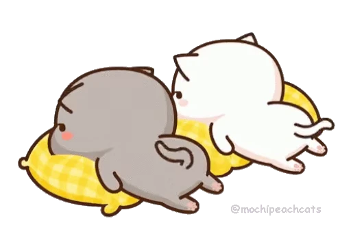😌 Стикер «mochi peach cats 20» для Telegram