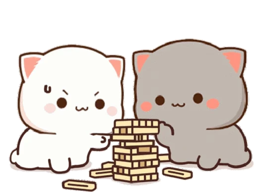 🎲 Стикер «mochi peach cats 20» для Telegram
