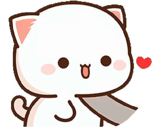❤️ Стикер «mochi peach cats 20» для Telegram